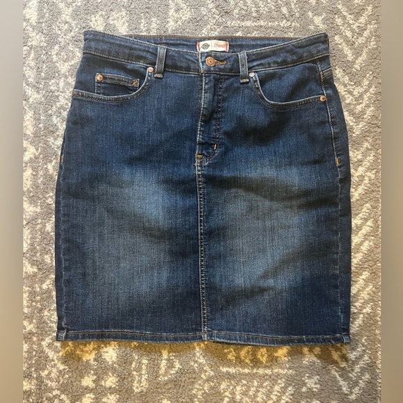 Dickies Classic Denim Pencil Skirt size 10 (SKU-K125) - Picture 1 of 9
